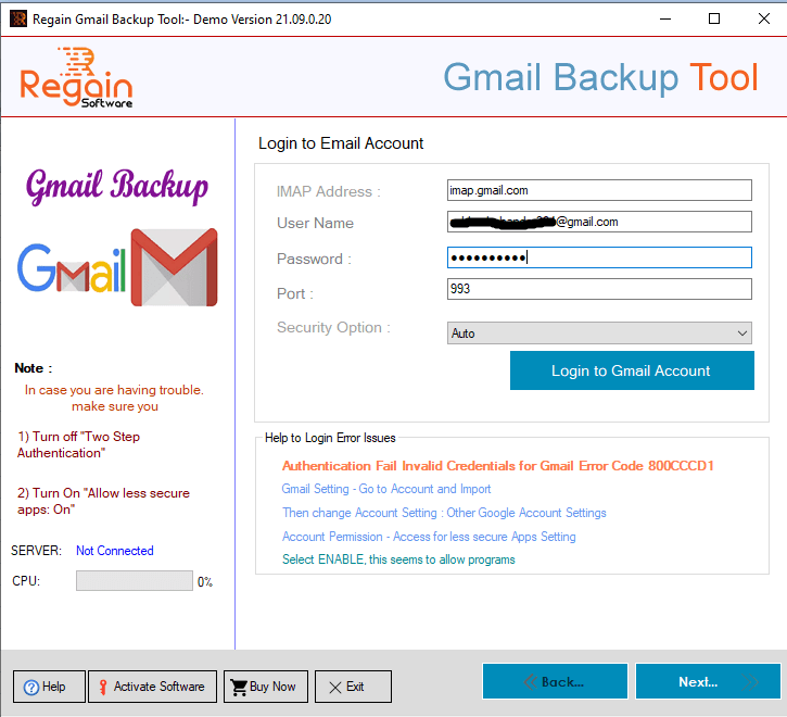 Gmail Backup Software